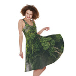 High Mountain Print Women's Sleeveless Dress