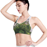 High Mountain Print Women's Sports Bra