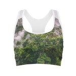 High Mountain Print Women's Sports Bra