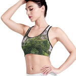 High Mountain Print Women's Sports Bra