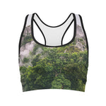 High Mountain Print Women's Sports Bra