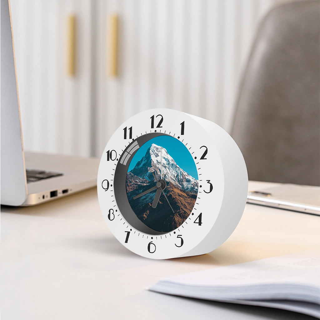 Himalaya Mountain Print Alarm Clock