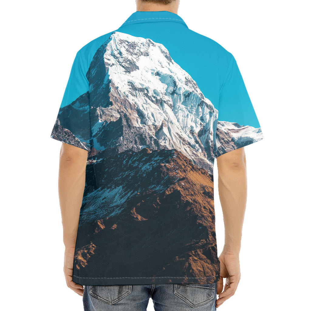 Himalaya Mountain Print Aloha Shirt