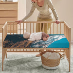 Himalaya Mountain Print Baby Crib Sheet