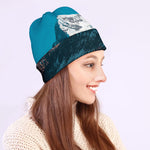 Himalaya Mountain Print Beanie