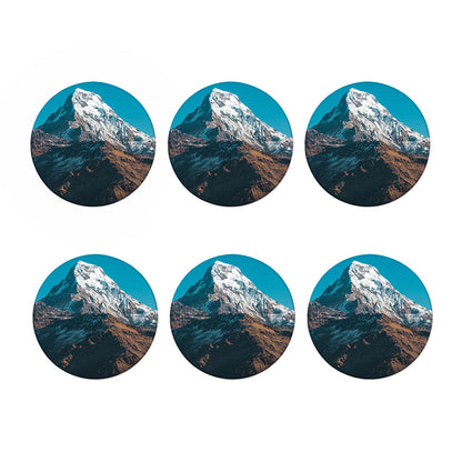 Himalaya Mountain Print Coaster Set