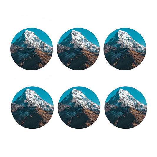 Himalaya Mountain Print Coaster Set