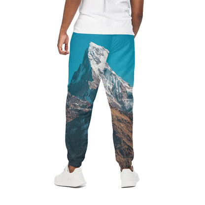 Himalaya Mountain Print Cotton Pants