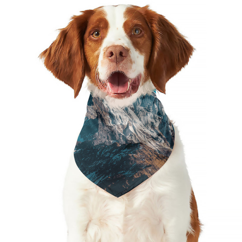 Himalaya Mountain Print Dog Bandana
