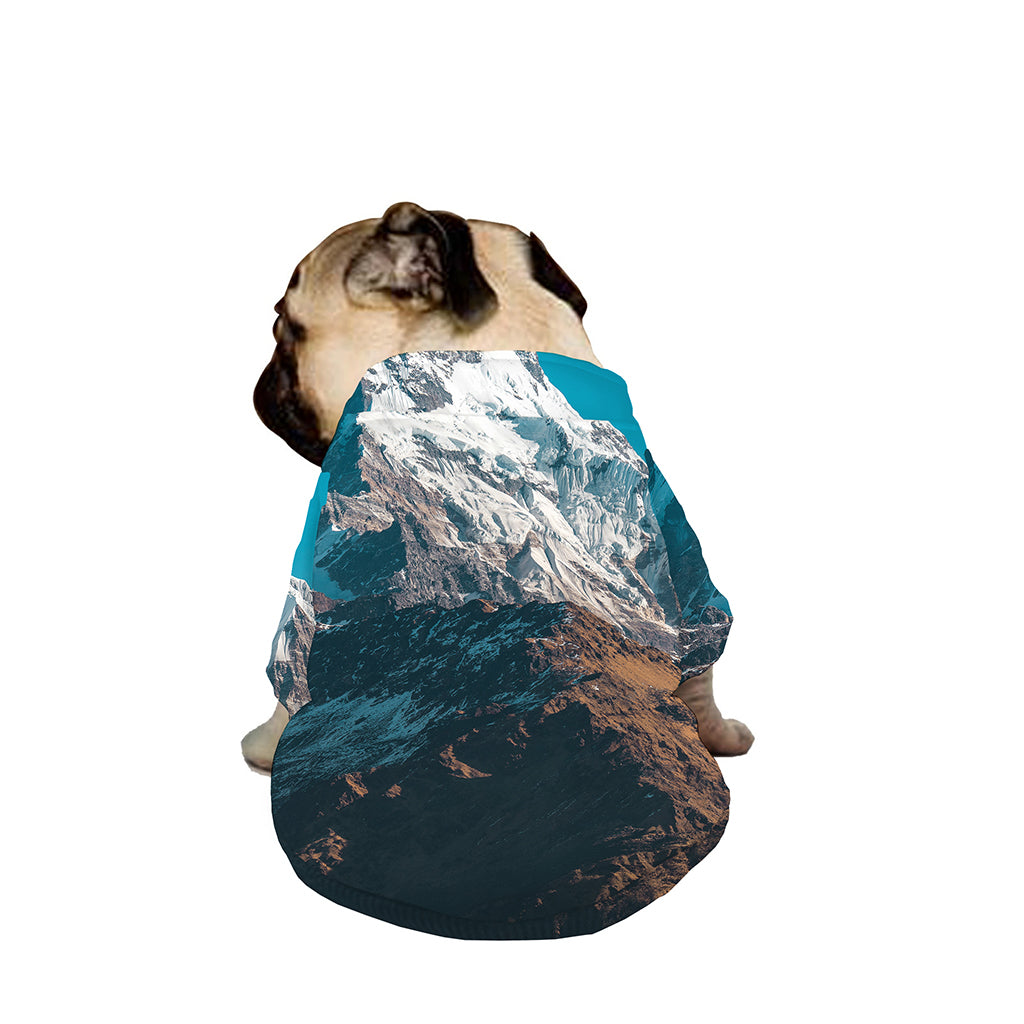 Himalaya Mountain Print Dog Zip Up Jacket