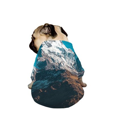 Himalaya Mountain Print Dog Zip Up Jacket