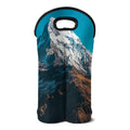 Himalaya Mountain Print Double Neoprene Wine Tote