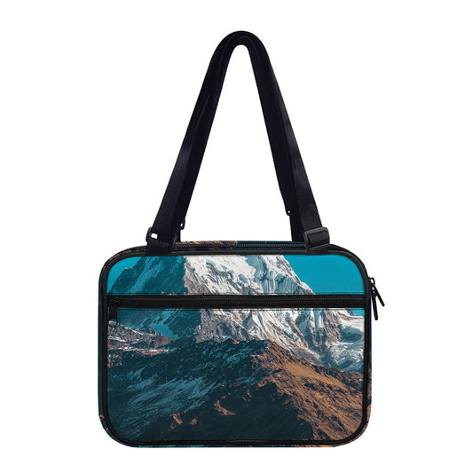 Himalaya Mountain Print Double Strap Bible Bag