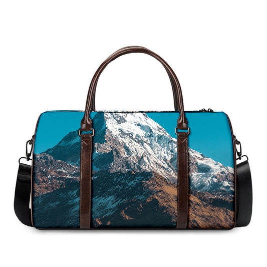 Himalaya Mountain Print Duffle Bag