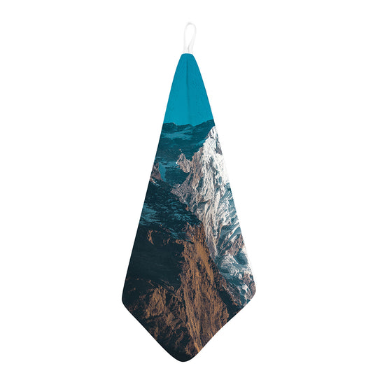 Himalaya Mountain Print Hand Towel