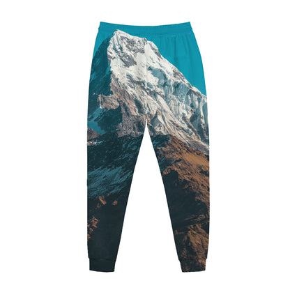 Himalaya Mountain Print Jogger Pants