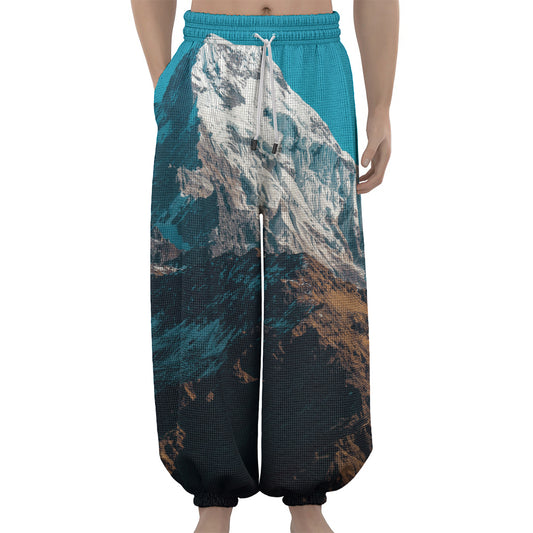 Himalaya Mountain Print Lantern Pants