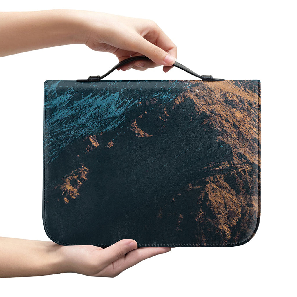 Himalaya Mountain Print Leather Bible Cover