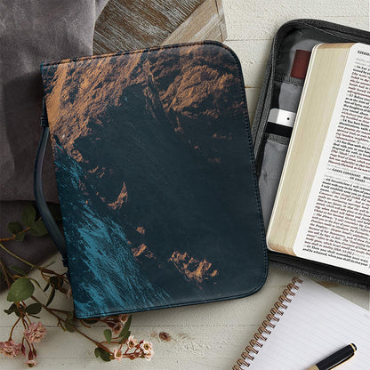 Himalaya Mountain Print Leather Bible Cover