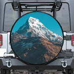 Himalaya Mountain Print Leather Spare Tire Cover