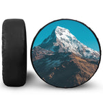 Himalaya Mountain Print Leather Spare Tire Cover
