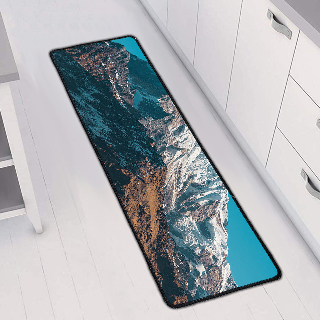 Himalaya Mountain Print Long Kitchen Mat