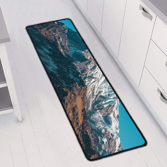 Himalaya Mountain Print Long Kitchen Mat