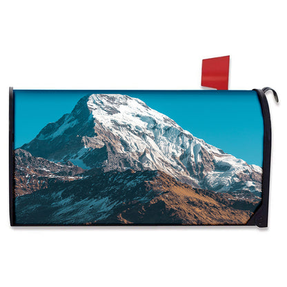 Himalaya Mountain Print Mailbox Cover