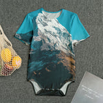 Himalaya Mountain Print Men's Bodysuit