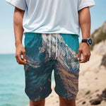 Himalaya Mountain Print Men's Cargo Shorts