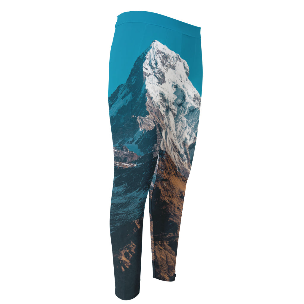 Himalaya Mountain Print Men's Compression Pants