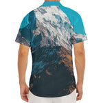 Himalaya Mountain Print Men's Deep V-Neck Shirt