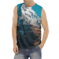 Himalaya Mountain Print Men's Fitness Tank Top