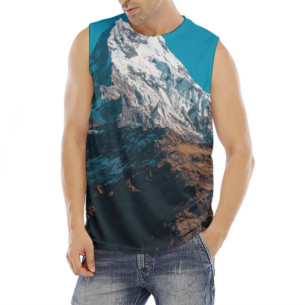 Himalaya Mountain Print Men's Fitness Tank Top