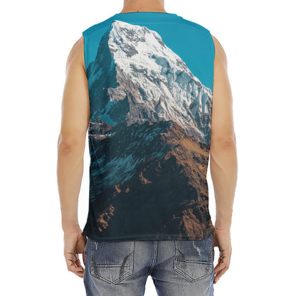 Himalaya Mountain Print Men's Fitness Tank Top