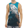 Himalaya Mountain Print Men's Muscle Tank Top