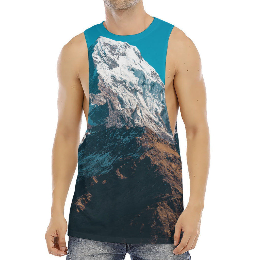 Himalaya Mountain Print Men's Muscle Tank Top