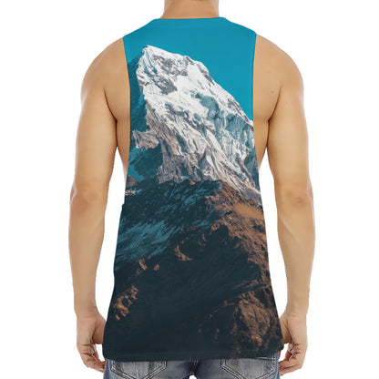 Himalaya Mountain Print Men's Muscle Tank Top