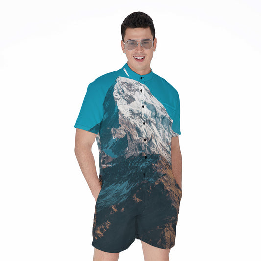 Himalaya Mountain Print Men's Rompers