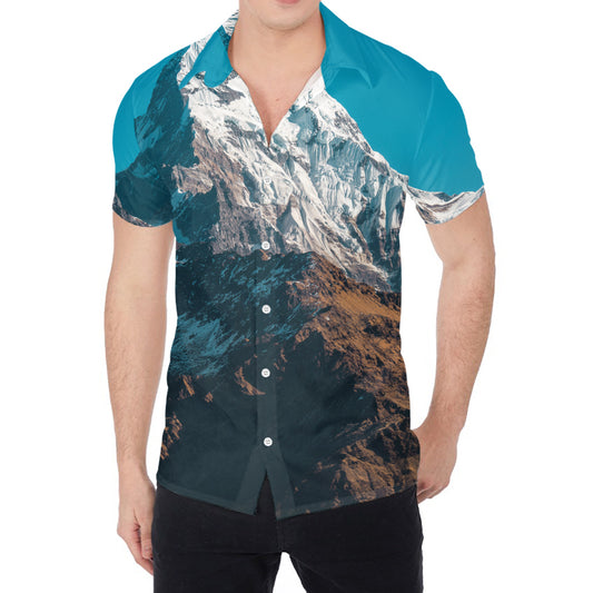 Himalaya Mountain Print Men's Shirt