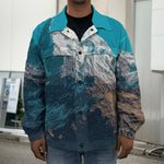 Himalaya Mountain Print Men's Shirt Jacket