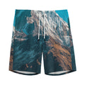 Himalaya Mountain Print Men's Athletic Shorts