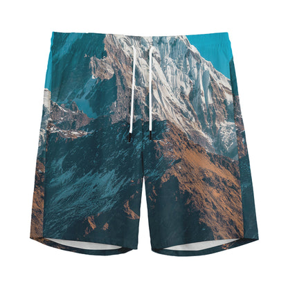 Himalaya Mountain Print Men's Sports Shorts