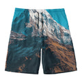 Himalaya Mountain Print Men's Swim Trunks