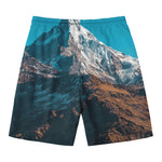 Himalaya Mountain Print Men's Swim Trunks