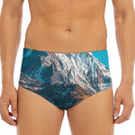 Himalaya Mountain Print Men's Triangle Swim Briefs