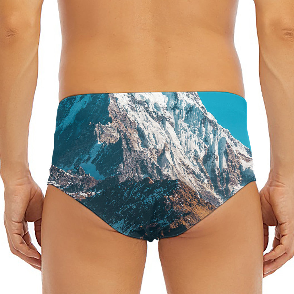 Himalaya Mountain Print Men's Triangle Swim Briefs