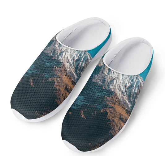 Himalaya Mountain Print Mesh Casual Shoes