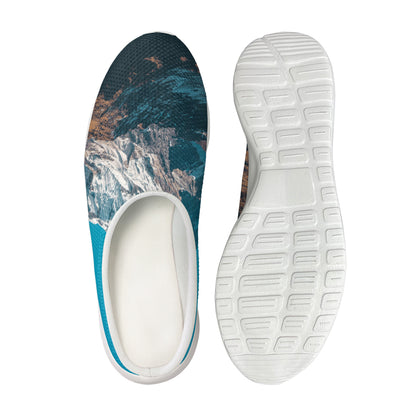 Himalaya Mountain Print Mesh Casual Shoes