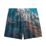 Himalaya Mountain Print Mesh Shorts